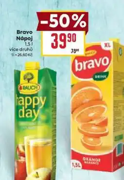 Billa Bravo Nápoj nabídka