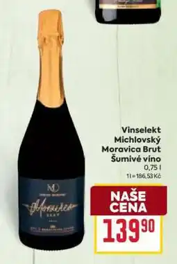 Billa Vinselekt Michlovský Moravica brut Šumivé víno nabídka