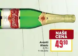Billa Avanti Klasik nabídka