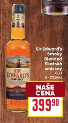 Billa Sir Edward’s Smoky Blended Skotská whiskey nabídka