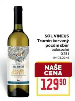 Billa SOL VINEUS Tramín červený pozdní sběr nabídka