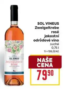 Billa SOL VINEUS Zweigeltrebe rosé nabídka