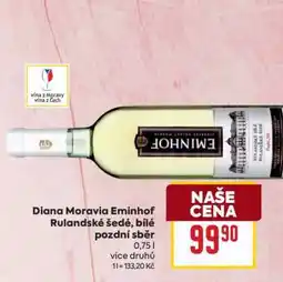 Billa Diana Moravia Eminhof Rulandské šedé, bílé pozdní sběr nabídka