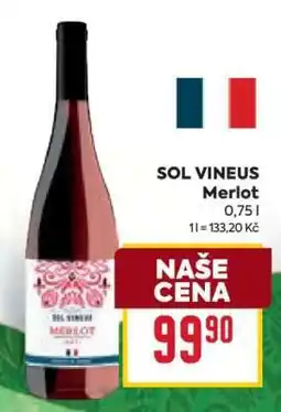Billa SOL VINEUS Merlot nabídka