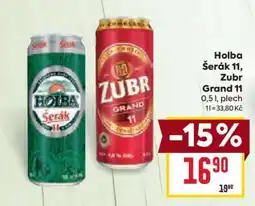 Billa Holba Šerák 11, Zubr Grand 11 nabídka