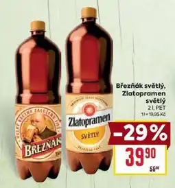 Billa Březňák světlý, Zlatopramen světlý nabídka