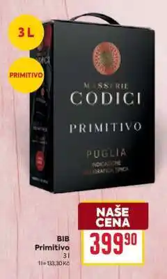 Billa BIB Primitivo nabídka