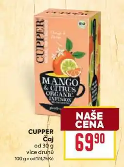 Billa CUPPER čaj nabídka