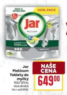Billa Jar Platinum tablety do myčky nabídka