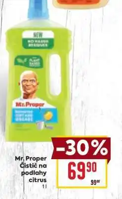 Billa Mr. Proper Čistič na podlahy citrus nabídka