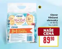 Billa Clever Vlhčené ubrousky nabídka