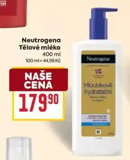 Billa Neutrogena Tělové mléko nabídka