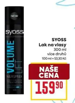 Billa Syoss Lak na vlasy nabídka