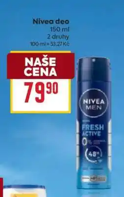 Billa Nivea deo nabídka