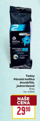 Billa Today Pánská holítka dvoubřitá jednorázová nabídka