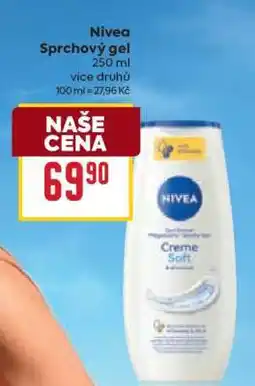 Billa Nivea sprchový gel nabídka