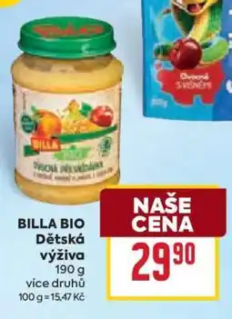 Billa BILLA BIO Dětská výživa nabídka