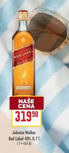 Billa Johnnie Walker Red Label 40% 0,7 l nabídka