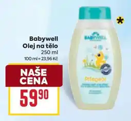 Billa Babywell Olej na tělo nabídka