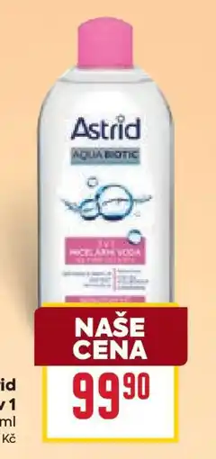 Billa Astrid micelární voda nabídka