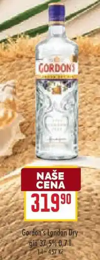 Billa GORDON'S LONDON DRY GIN nabídka