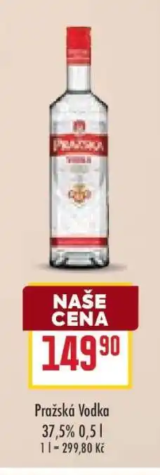 Billa Pražská Vodka nabídka