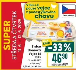 Billa Srdce domova Vejce M 10 ks nabídka