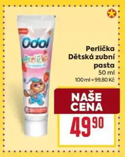 Billa Perlička Dětská zubní pasta nabídka
