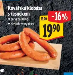 Albert Kovářská klobása s česnekem nabídka