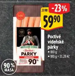 Albert Poctivé vídeňské párky nabídka