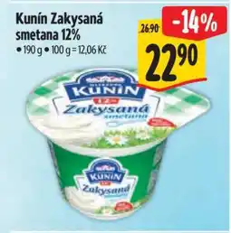 Albert Kunín Zakysaná smetana 12 nabídka