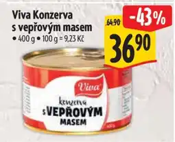 Albert Viva Konzerva s vepřovým masem nabídka