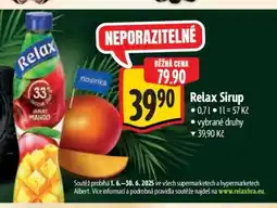 Albert Relax Sirup nabídka