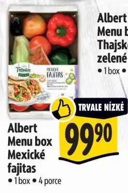 Albert Albert Menu box Mexické fajitas nabídka