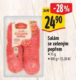 Albert Salám se zeleným pepřem nabídka