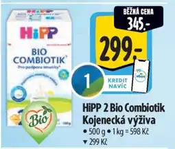 Albert HiPP 2 Bio Combiotik Kojenecká výživa nabídka