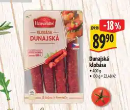 Albert Dunajská klobása nabídka