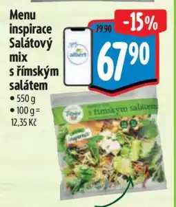 Albert Menu inspirace Salátový mix s římským salátem nabídka
