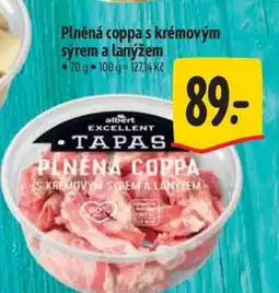 Albert Plněná coppa s krémovým sýrem a lanýžem nabídka