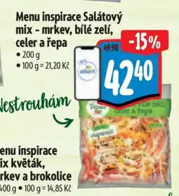 Albert Menu inspirace Salátový mix - mrkev, bílé zelí, celer a řepa nabídka