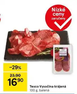 Tesco Tesco Vysočina krájená nabídka