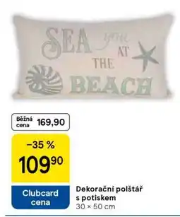 Tesco Dekorační polštář s potiskem nabídka