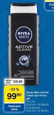 Tesco Nivea Men Active Clean Sprchový gel nabídka
