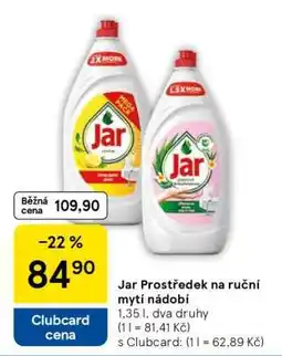 Tesco Jar Prostředek na ruční mytí nádobí nabídka