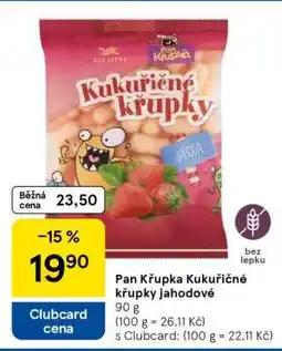 Tesco Pan Křupka Kukuřičné křupky jahodové nabídka