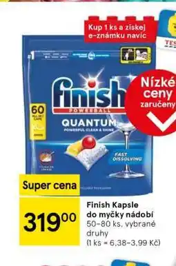 Tesco Finish Kapsle do myčky nádobí nabídka