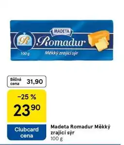 Tesco Madeta Romadur Měkký zrající sýr nabídka