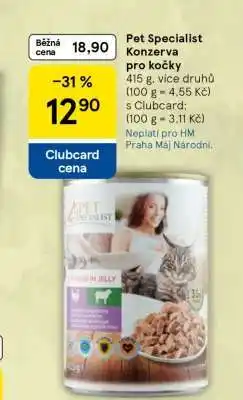 Tesco Pet Specialist Konzerva pro kočky nabídka