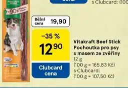 Tesco Vitakraft Beef Stick Pochoutka pro psy s masem ze zvěřiny nabídka