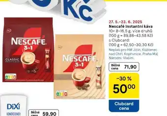 Tesco NESCAFÉ Instantní káva nabídka